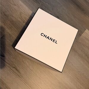 CHANEL Cream Box with Black Accents